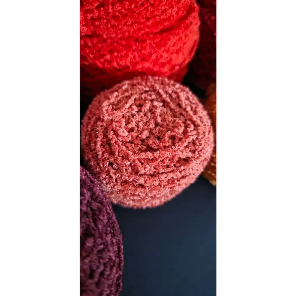 Acrylic yarn cakes Denim‎ & Co recycled sweater soft yarn crafting multicolored